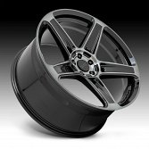 American Racing AR936 Hellion Machined Black Gray Tint Custom Wheels 2